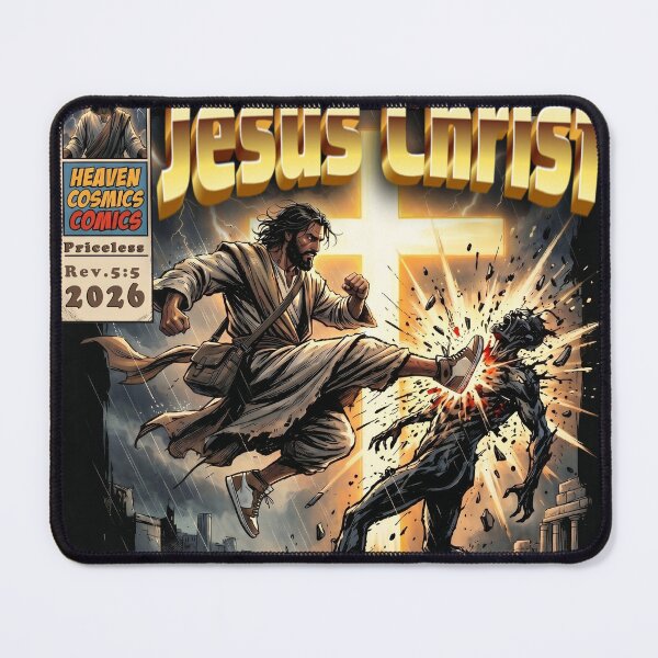 Item preview, "The Final Conflict: Lion of Judah Kicks Down Sin!" designed and sold by UnashamedGear.