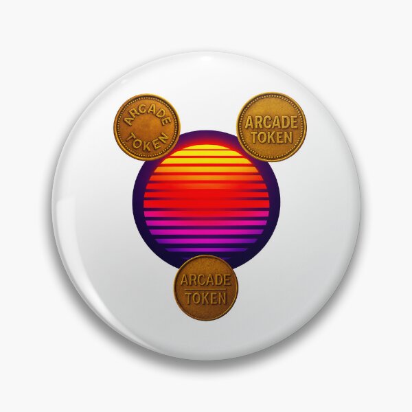 Item preview, ❇️ INSERT COIN TO CONTINUE COLLECTION ❇️ -  Arcade Token – Neon Horizon Edition v1 designed and sold by WheelieGdArt.