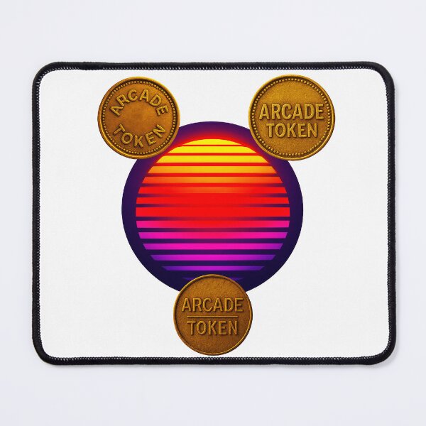 Item preview, ❇️ INSERT COIN TO CONTINUE COLLECTION ❇️ -  Arcade Token – Neon Horizon Edition v1 designed and sold by WheelieGdArt.