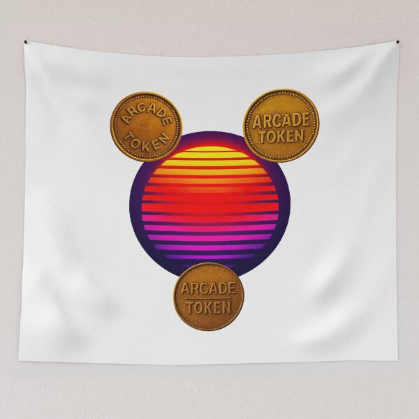 Item preview, ❇️ INSERT COIN TO CONTINUE COLLECTION ❇️ -  Arcade Token – Neon Horizon Edition v1 designed and sold by WheelieGdArt.