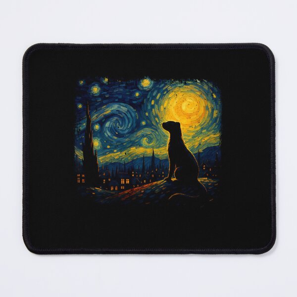 Item preview, Ferret Starry Night Van Gogh Art designed and sold by Littermin.