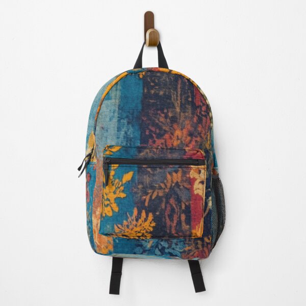 Item preview, Autumnal Stripe: Abstract Floral & Vertical Brushwork Pattern designed and sold by LiveLearnCreate.