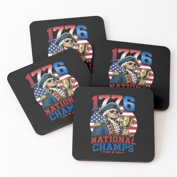 Item preview, 1776 National Champs George Washington Funny Patriotic designed and sold by cass-vale-lab.