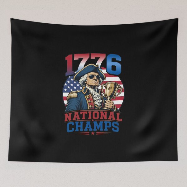Item preview, 1776 National Champs George Washington Funny Patriotic designed and sold by cass-vale-lab.
