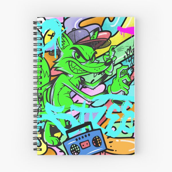 Item preview, Urban Hip Hop Green Fox Graffiti Art designed and sold by rich-moda.