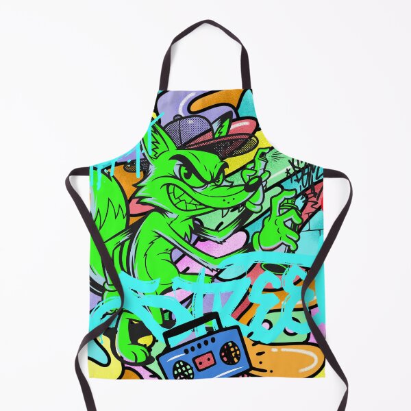Item preview, Urban Hip Hop Green Fox Graffiti Art designed and sold by rich-moda.