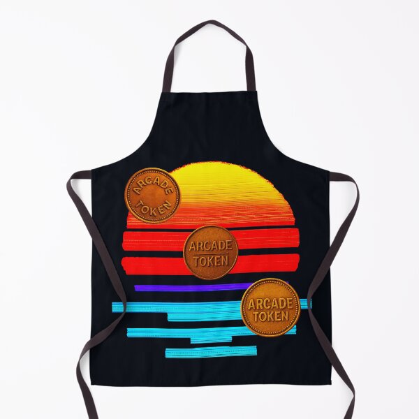 Item preview, ❇️ INSERT COIN TO CONTINUE COLLECTION ❇️ -  Arcade Token – Neon Horizon Edition v3 designed and sold by WheelieGdArt.