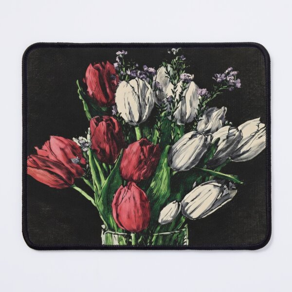 Item preview, Tulips: Red & White designed and sold by Eutrope d'Orange.