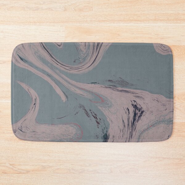 Item preview, Serene Marble Flow: Steel Blue and Dusty Rose designed and sold by CaramelCo.