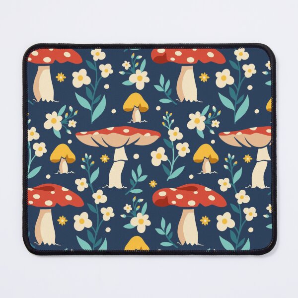 Item preview, Cute Cottagecore Mushroom Seamless Pattern | Whimsical Wildflowers & Forest Fungi Repeat | Botanical Nature Aesthetic designed and sold by RJACreative.