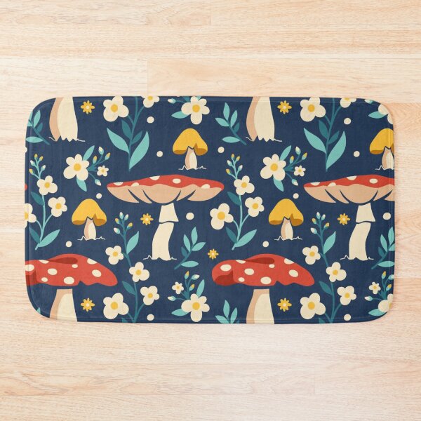 Item preview, Cute Cottagecore Mushroom Seamless Pattern | Whimsical Wildflowers & Forest Fungi Repeat | Botanical Nature Aesthetic designed and sold by RJACreative.