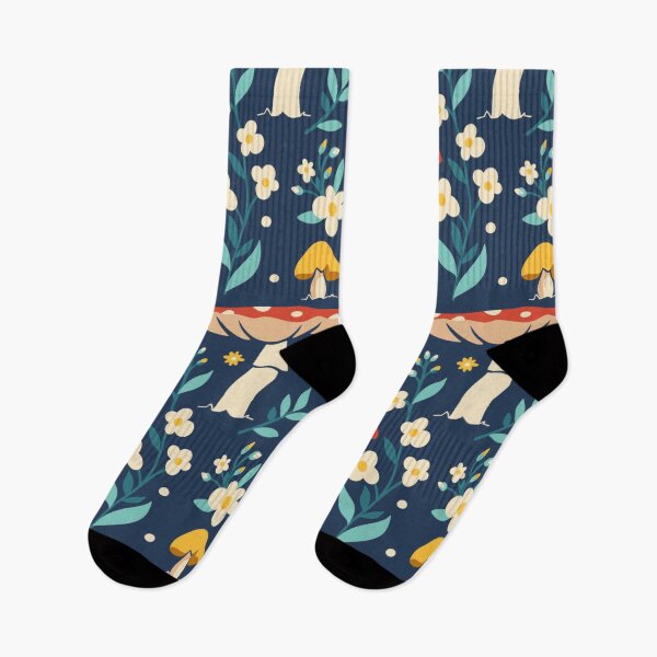 Item preview, Cute Cottagecore Mushroom Seamless Pattern | Whimsical Wildflowers & Forest Fungi Repeat | Botanical Nature Aesthetic designed and sold by RJACreative.