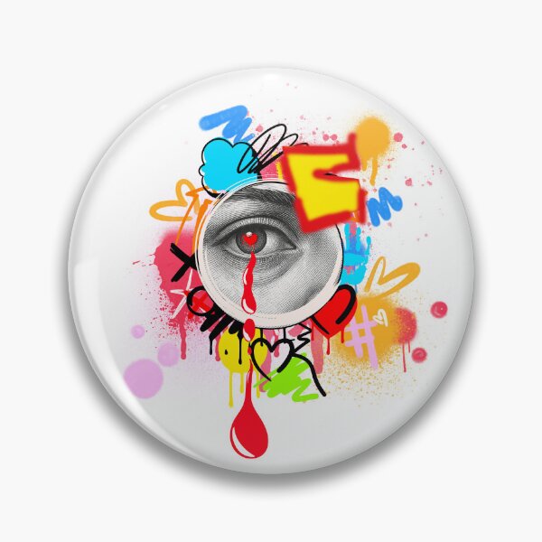 Item preview, Urban Surrealist Crying Eye Graffiti Art designed and sold by rich-moda.