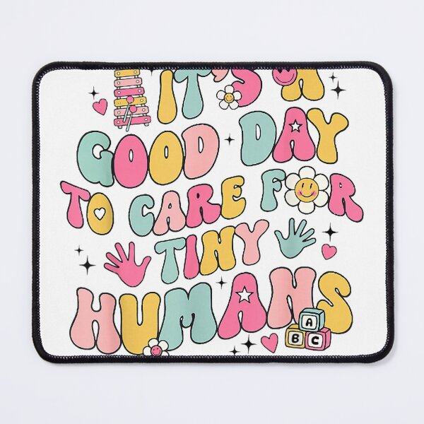 Item preview, It's A Good Day to Care for Tiny Humans Retro Teacher Life T-Shirt designed and sold by DArtfulStudio.