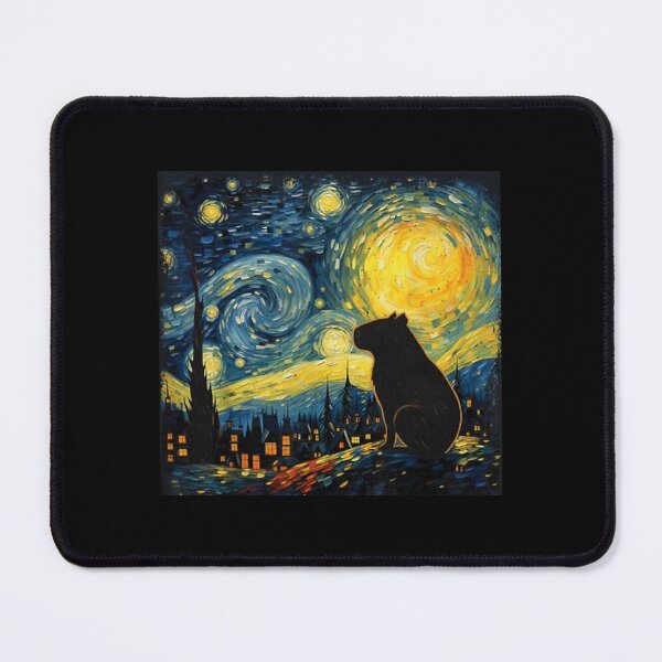Item preview, Capybara Starry Night Van Gogh Art Lover Men Women designed and sold by Littermin.