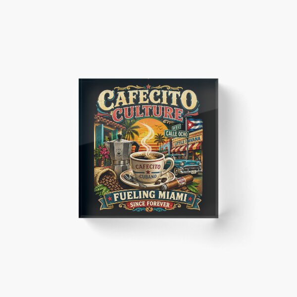 Item preview, Cuban Cafecito Culture Fueling Miami Calle Ocho designed and sold by piketo.