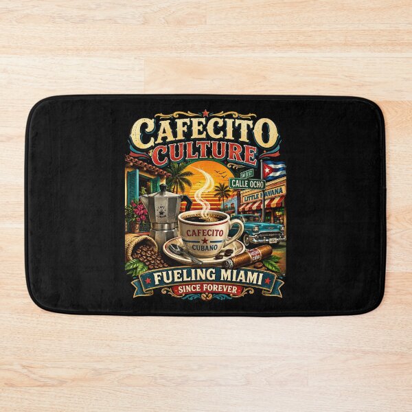 Item preview, Cuban Cafecito Culture Fueling Miami Calle Ocho designed and sold by piketo.