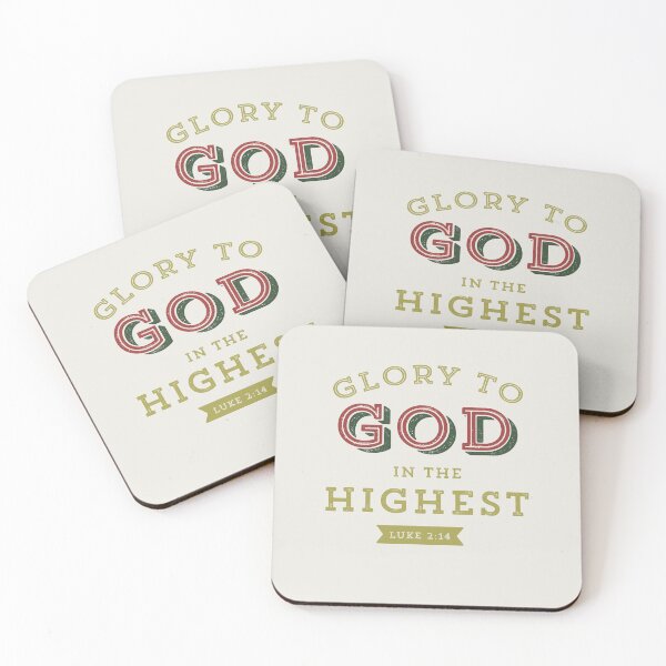 Item preview, Glory to God in the Highest Luke 2:14 Christmas Bible Verse Christian Scripture designed and sold by Blessed Be Your Name.