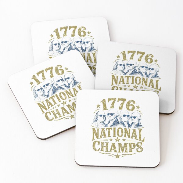 Item preview, 1776 National Champs Funny Patriotic Founding Fathers USA designed and sold by cass-vale-lab.