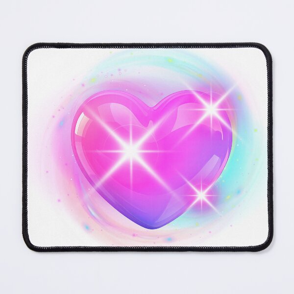 Item preview, 3D Neon Crystal Heart Sparkle Aesthetic Art designed and sold by rich-moda.
