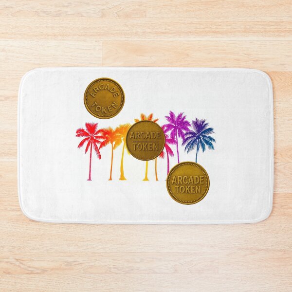 Item preview, ❇️ INSERT COIN TO CONTINUE COLLECTION ❇️ -  Arcade Token – Palm Paradise Edition v1 designed and sold by WheelieGdArt.