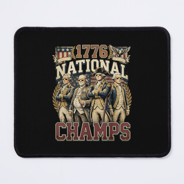 Item preview, 1776 National Champs Funny Patriotic America Founding Father designed and sold by cass-vale-lab.