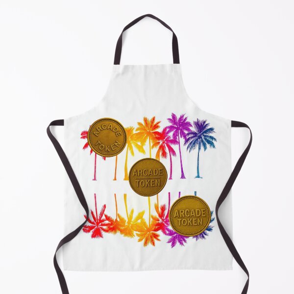 Item preview, ❇️ INSERT COIN TO CONTINUE COLLECTION ❇️ -  Arcade Token – Palm Paradise Edition v2 designed and sold by WheelieGdArt.