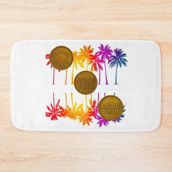 Item preview, ❇️ INSERT COIN TO CONTINUE COLLECTION ❇️ -  Arcade Token – Palm Paradise Edition v2 designed and sold by WheelieGdArt.