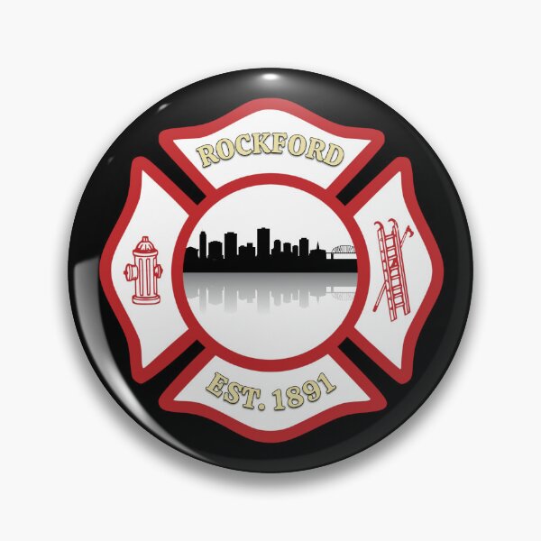 Item preview, Rockford Fire Department Maltese Cross (White Background) designed and sold by BerlinerKatzen.