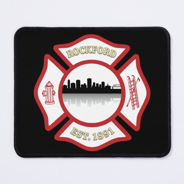 Item preview, Rockford Fire Department Maltese Cross (White Background) designed and sold by BerlinerKatzen.