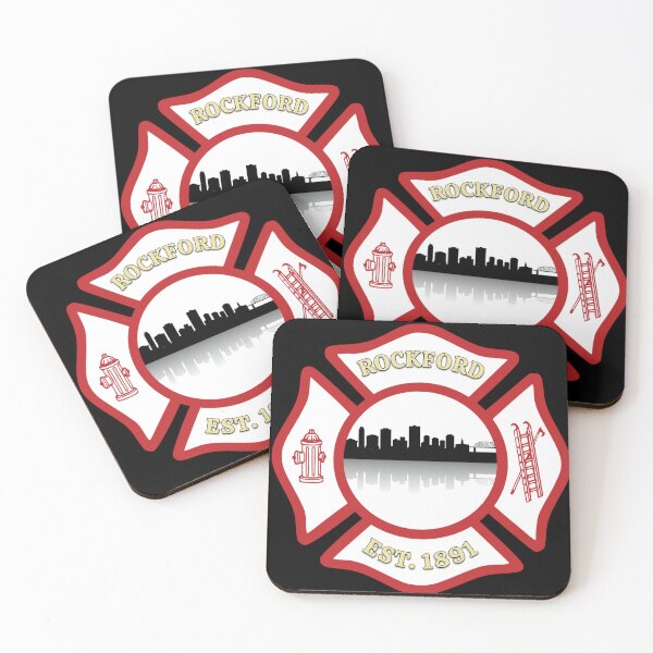 Artikelvorschau, Rockford Fire Department Maltese Cross (White Background) entworfen und verkauft von BerlinerKatzen.