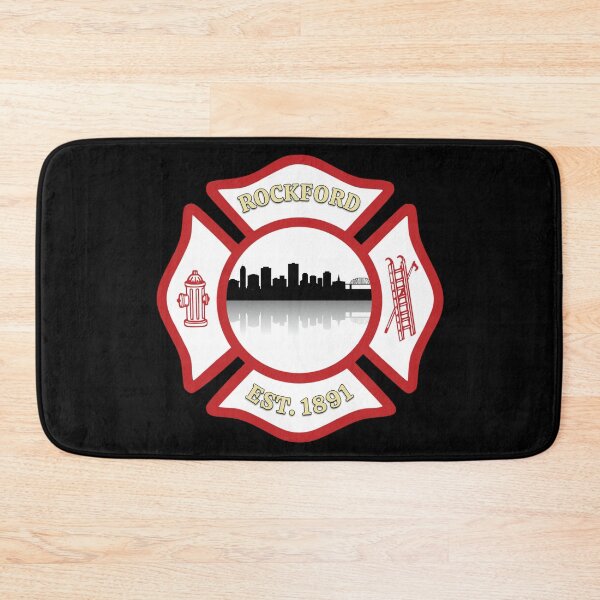 Item preview, Rockford Fire Department Maltese Cross (White Background) designed and sold by BerlinerKatzen.