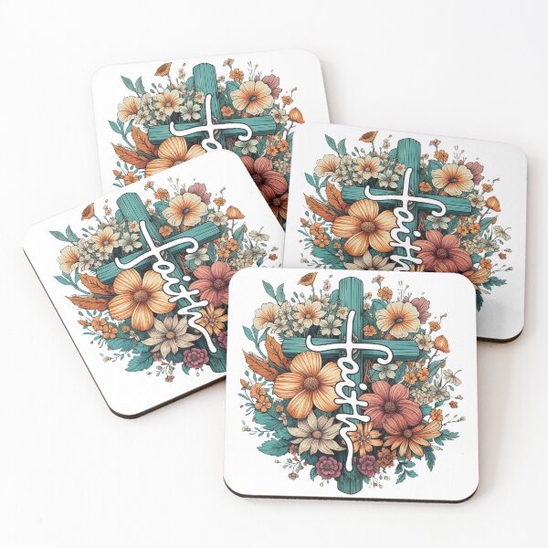 Item preview, Floral Faith Cross – Vintage Christian Wildflower Graphic designed and sold by UnashamedGear.