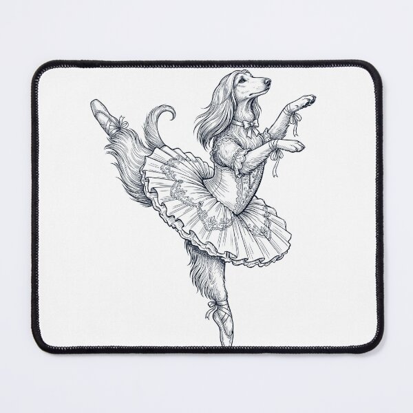Item preview, Vintage Afghan Hound Ballet Dancer Ballerina Dog Lover designed and sold by dian-rody-crest.