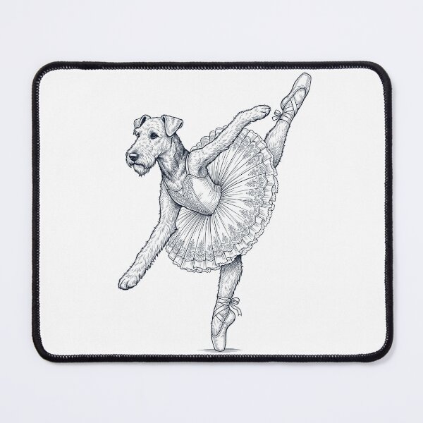 Item preview, Vintage Airedale Terrier Ballet Dancer Ballerina Dog Lover designed and sold by dian-rody-crest.