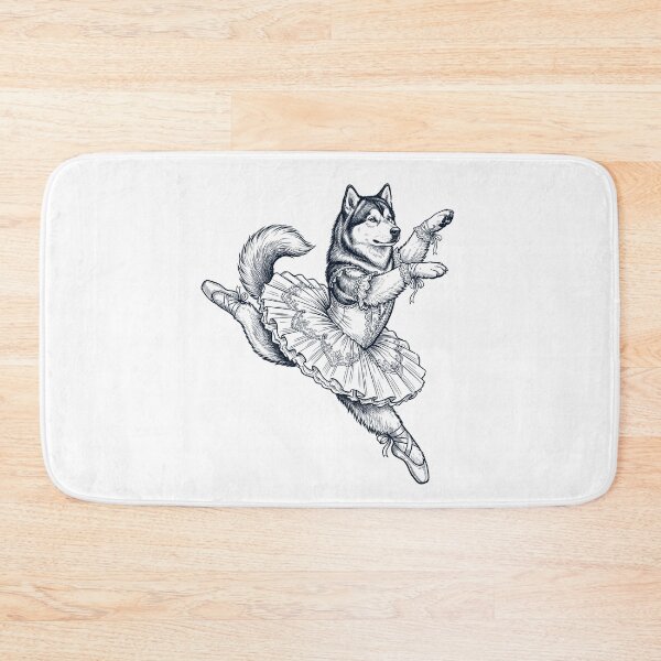 Item preview, Vintage Alaskan Malamute Ballet Dancer Ballerina Dog Lover designed and sold by dian-rody-crest.