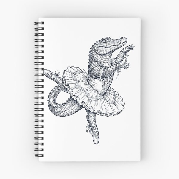 Item preview, Vintage Alligator Ballet Dancer Ballerina Animal Lover designed and sold by dian-rody-crest.