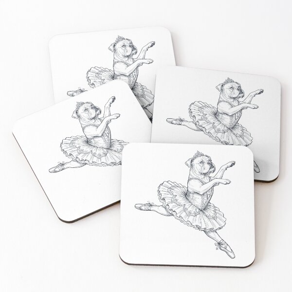 Item preview, Vintage American Bulldog Ballet Dancer Ballerina Dog Lover designed and sold by dian-rody-crest.