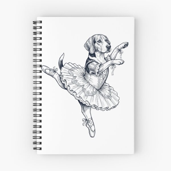 Item preview, Vintage American Foxhound Ballet Dancer Ballerina Dog Lover designed and sold by dian-rody-crest.