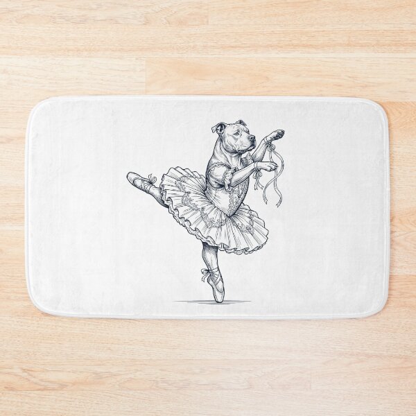 Item preview, Vintage American Pit Bull Terrier Ballet Dancer Ballerina Dog Lover designed and sold by dian-rody-crest.