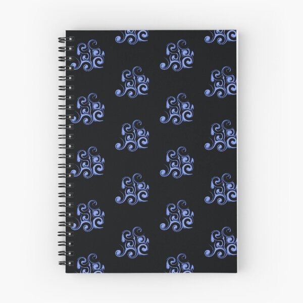 Item preview, Blue Neon Fluid Swirl Abstract Aesthetic Matrix Pattern designed and sold by CaramelCo.