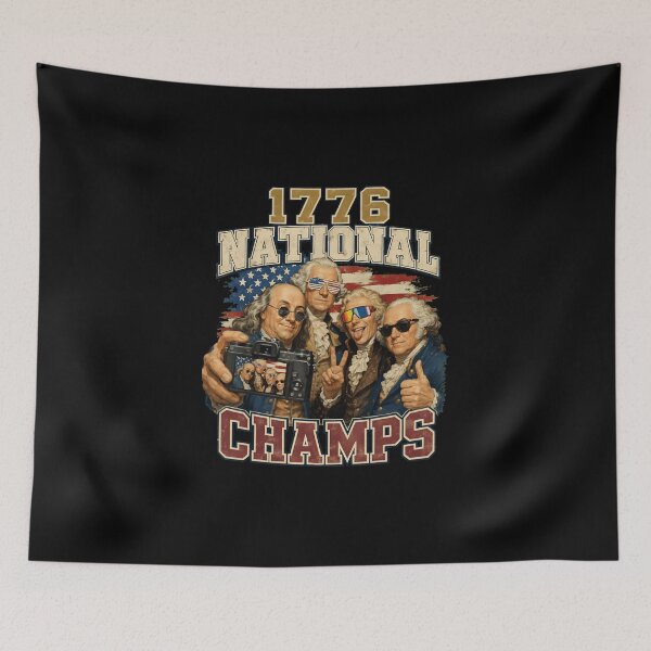 Item preview, 1776 National Champs Funny Patriotic America Founding Father Vintage designed and sold by cass-vale-lab.