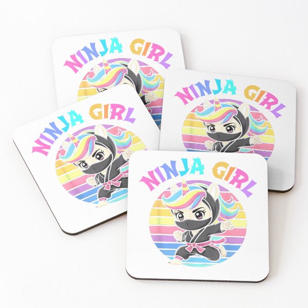 Item preview, Kawaii NINJA GIRL Spy Unicorn Rainbow Kindergarten Vibes T-Shirt designed and sold by gidget-gadget.