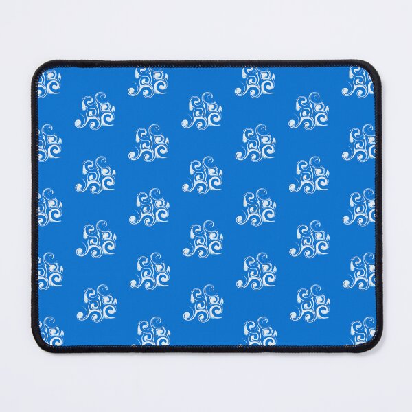 Item preview, Cobalt Blue Liquid Marble and Azure Scrolls Pattern designed and sold by CaramelCo.