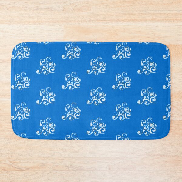 Item preview, Cobalt Blue Liquid Marble and Azure Scrolls Pattern designed and sold by CaramelCo.