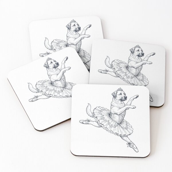 Item preview, Vintage Anatolian Shepherd Dog Ballet Dancer Ballerina Dog Lover designed and sold by dian-rody-crest.