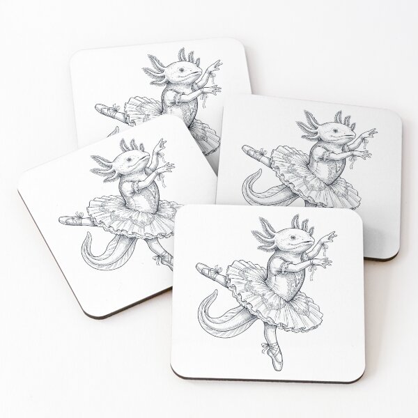 Item preview, Vintage Axolotl Ballet Dancer Ballerina Animal Lover designed and sold by dian-rody-crest.