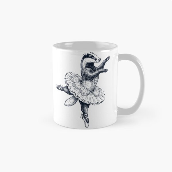 Item preview, Vintage Badger Ballet Dancer Ballerina Animal Lover designed and sold by dian-rody-crest.