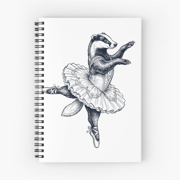 Item preview, Vintage Badger Ballet Dancer Ballerina Animal Lover designed and sold by dian-rody-crest.