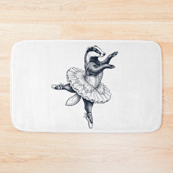 Item preview, Vintage Badger Ballet Dancer Ballerina Animal Lover designed and sold by dian-rody-crest.